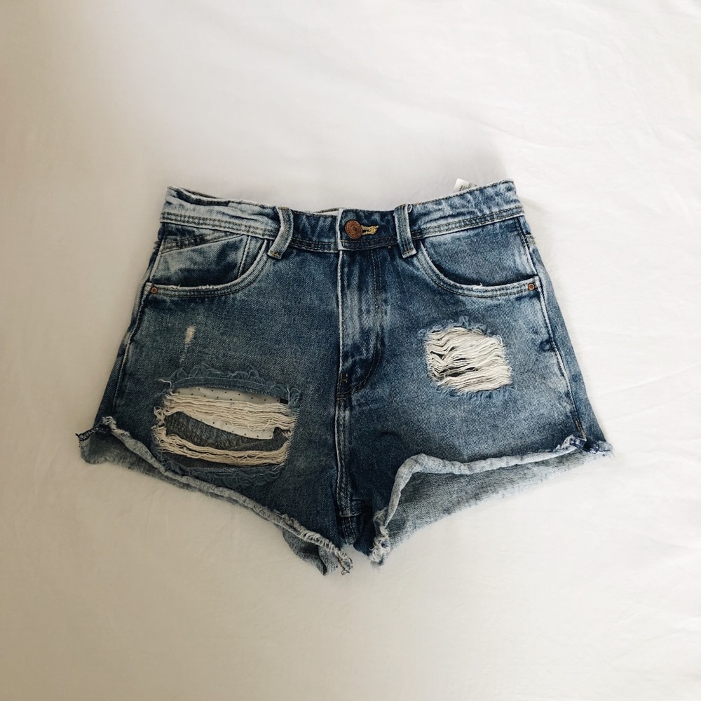 Zara high rise shorts